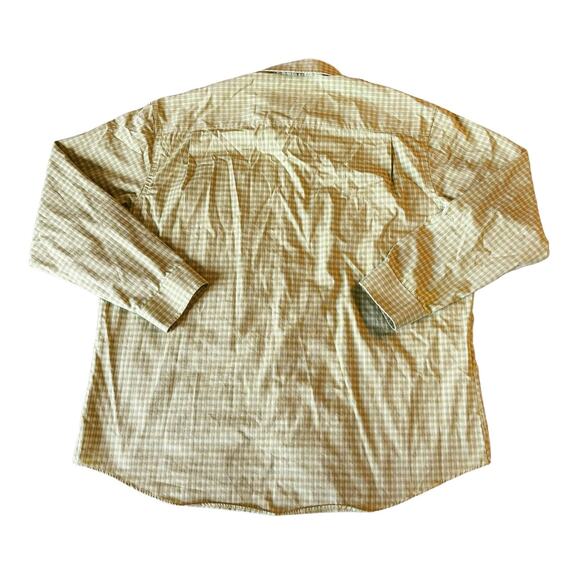 Van Heusen Green Checkered Button-Down Mens Size XXL 18-18 1/2 - Picture 6 of 6